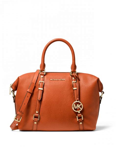 michael kors ostrich bedford satchel|MICHAEL Michael Kors Bedford Satchel,Burnt Orange,One Size: .